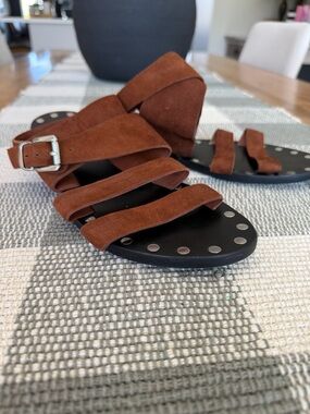 Sol Sana Suede Multi-Strap Sandals